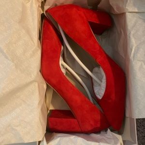 Marc Fisher Lipstick Red Caitlin Pump